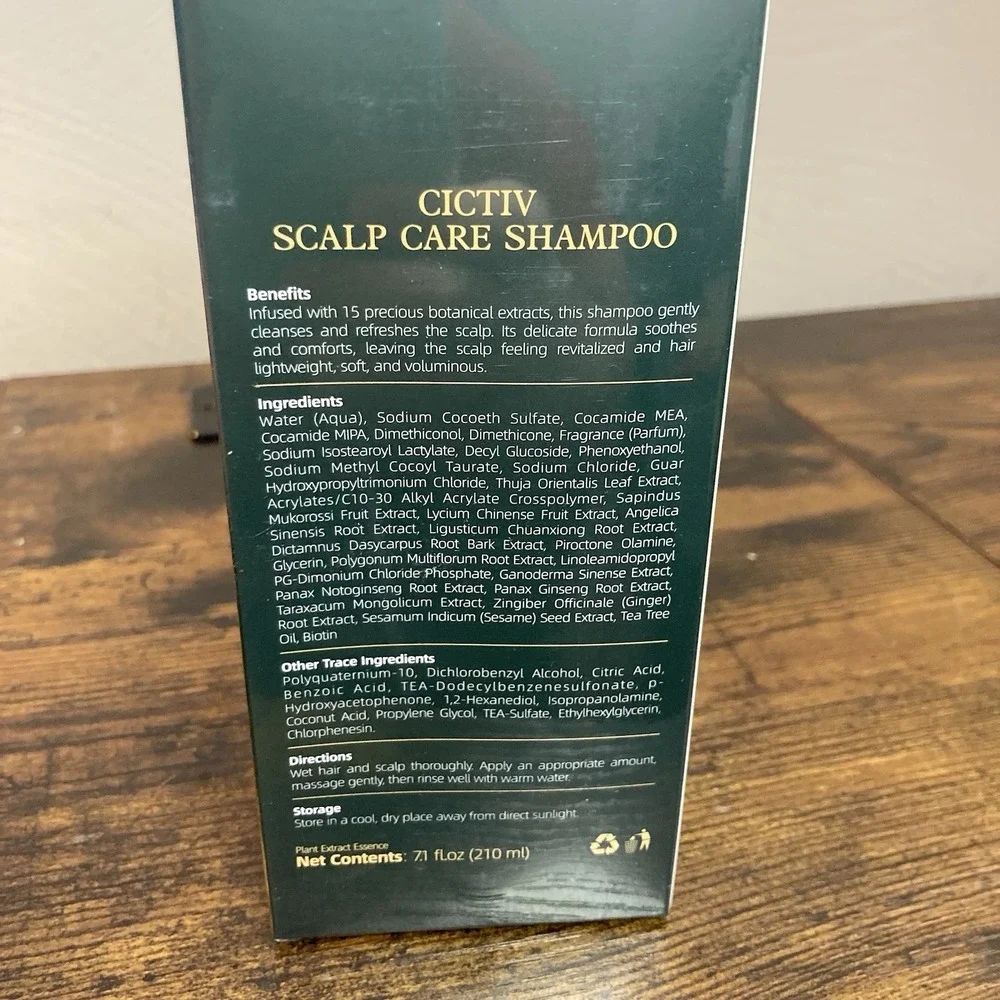 Cictiv‎ Scalp Care Shampoo Plant Extract 7.1fl oz w/ Biotin and Tea Tree Oil